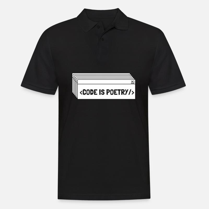 Developer Coder Programmer - Men's Polo Shirt - black