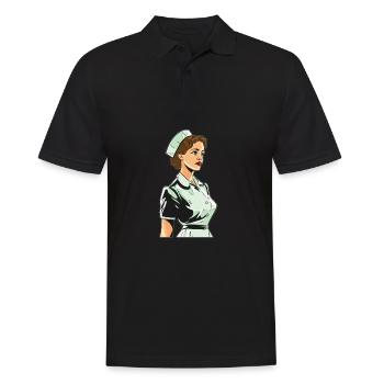 Infirmier - Polo Homme - noir - Devant - Kai (181cm)