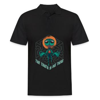 Christ Christianity Cool Alien Jesus - Men's Polo Shirt - black - Front - Kai (181cm)