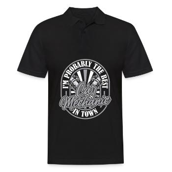 Mécanicien automobile - Polo Homme - noir - Devant - Kai (181cm)