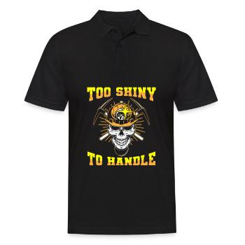 Engineer Skull Mining Engineer - Men's Polo Shirt - black - Front - Kai (181cm)