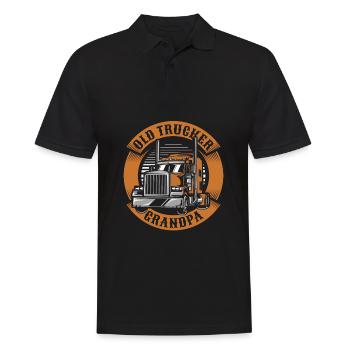 Lkw Fahrer Trucker Lastwagenfahrer Alter Trucker - Männer Poloshirt - Schwarz - Vorne - Kai (181cm)