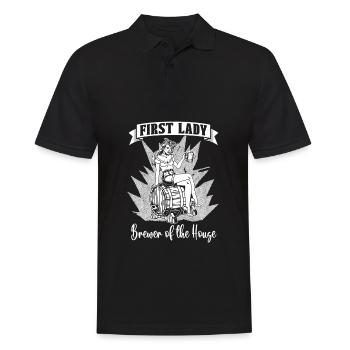 Craft Beer Bier Craftbier Dame - Men's Polo Shirt - black - Front - Kai (181cm)