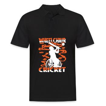 Fauteuil roulant de cricket - Polo Homme - noir - Devant - Kai (181cm)