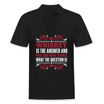 Whisky Whiskey Lustig - Männer Poloshirt - Schwarz - Vorne - Kai (181cm)