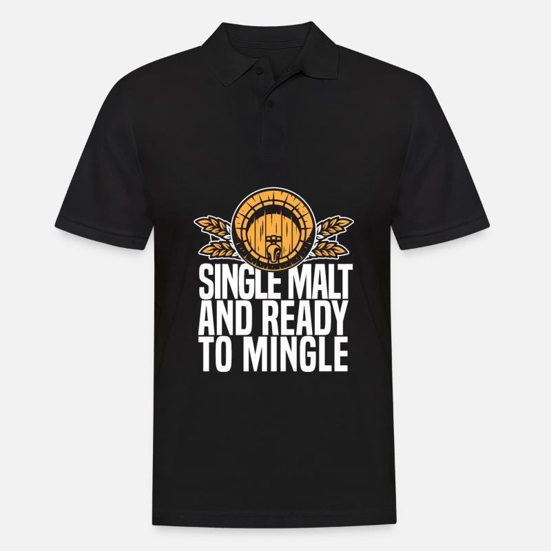 Whisky Whiskey Lustig - Männer Poloshirt - Schwarz