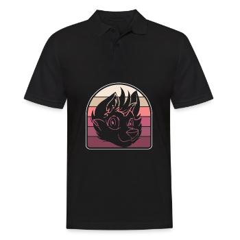 Furry Fandom Fursuits Cool - Men's Polo Shirt - black - Front - Kai (181cm)