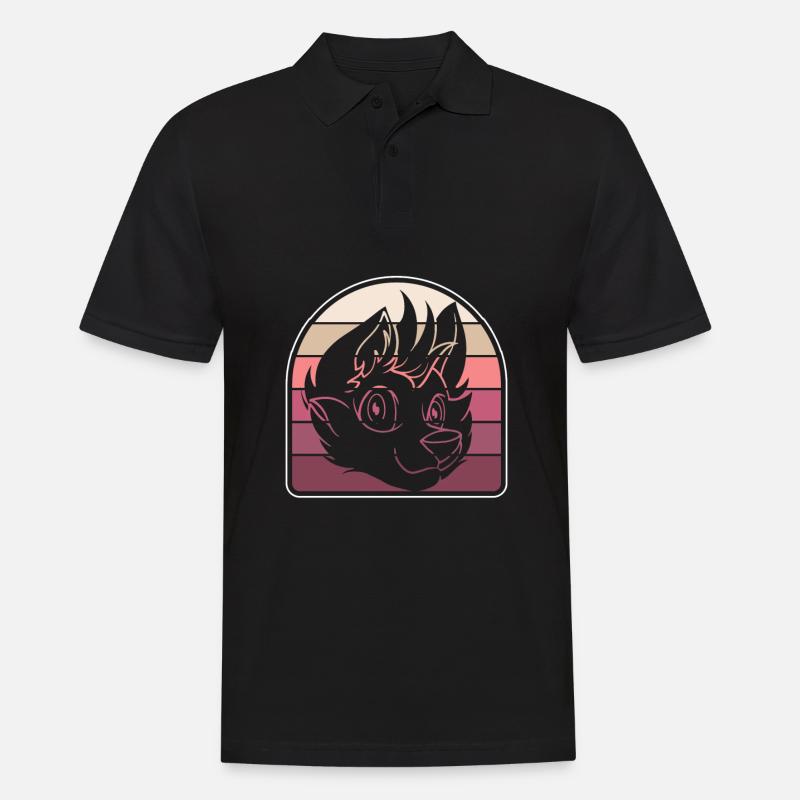 Furry Fandom Fursuits Cool - Männer Poloshirt - Schwarz