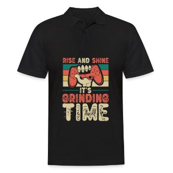 Gamer Gaming Shine - Men's Polo Shirt - black - Front - Kai (181cm)