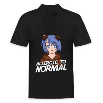 Furry Fandom Fursuits Witzig - Männer Poloshirt - Schwarz - Vorne - Kai (181cm)