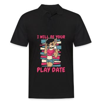 Furry Fandom Fursuits Funny - Men's Polo Shirt - black - Front - Kai (181cm)