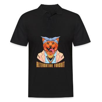 Furry Fandom Fursuit - Polo Homme - noir - Devant - Kai (181cm)