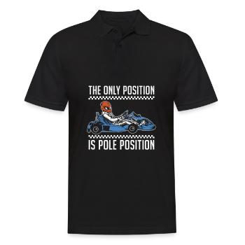 Go Kart Karting Karting Driver Pole - Polo Homme - noir - Devant - Kai (181cm)
