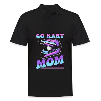 Go Kart Karting Kart Driver Mom Go Kart Mom - Polo Homme - noir - Devant - Kai (181cm)