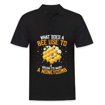 Beekeeper Beekeeper Funny - Men's Polo Shirt - black - Front - Kai (181cm)
