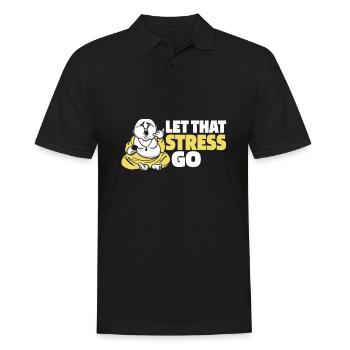 Buddha Buddhist Witzig - Männer Poloshirt - Schwarz - Vorne - Kai (181cm)