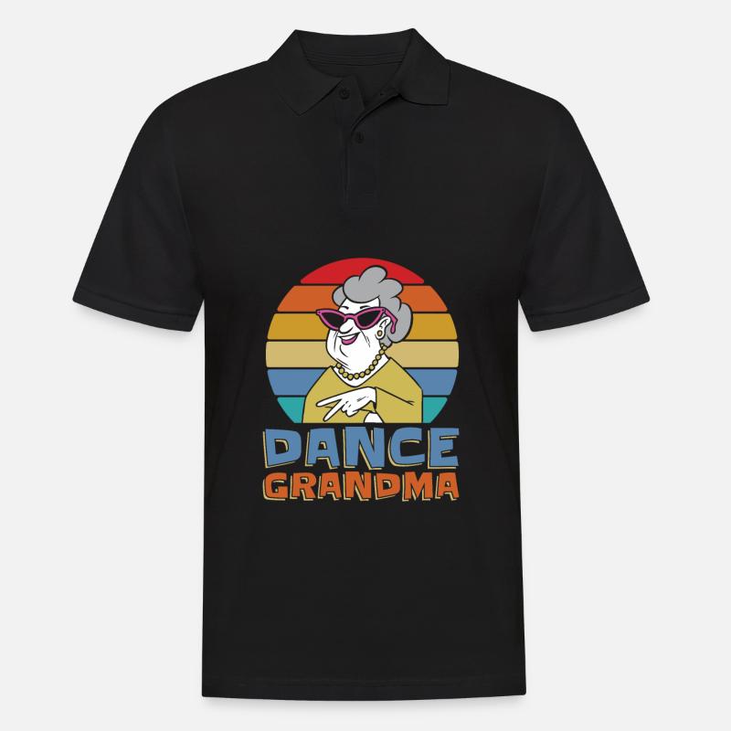 Mom Mutter Oma Tanz Mutter - Männer Poloshirt - Schwarz