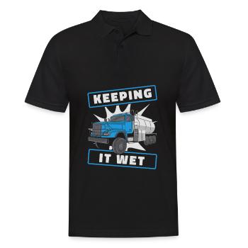 Truck Driver Trucker Truck Driver Funny - Men's Polo Shirt - black - Front - Kai (181cm)