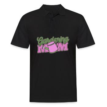 Hobbygärtner Garten Mutter Gärtnerische Mama - Männer Poloshirt - Schwarz - Vorne - Kai (181cm)