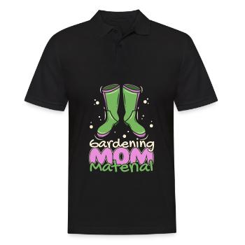 Hobby Gardener Garden Horticultural Mom - Men's Polo Shirt - black - Front - Kai (181cm)