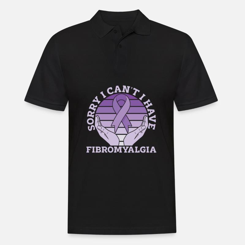Fibromyalgie Rheuma Hände - Männer Poloshirt - Schwarz
