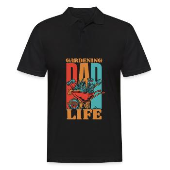 Hobbygärtner Garten Vater Gärtnerischer Vater - Männer Poloshirt - Schwarz - Vorne - Kai (181cm)