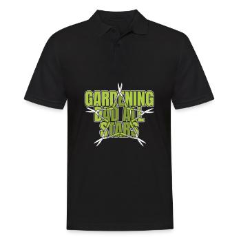 Hobbygärtner Garten Vater Gärtnerischer Vater - Männer Poloshirt - Schwarz - Vorne - Kai (181cm)