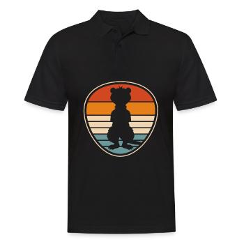 Frettchen Iltis - Männer Poloshirt - Schwarz - Vorne - Kai (181cm)