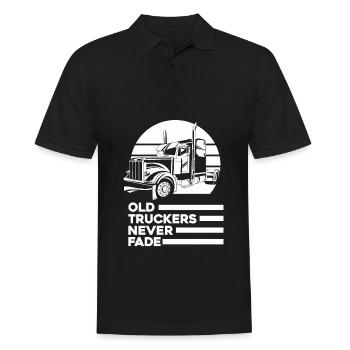 Lkw Fahrer Trucker Lastwagenfahrer Alter Trucker - Männer Poloshirt - Schwarz - Vorne - Kai (181cm)