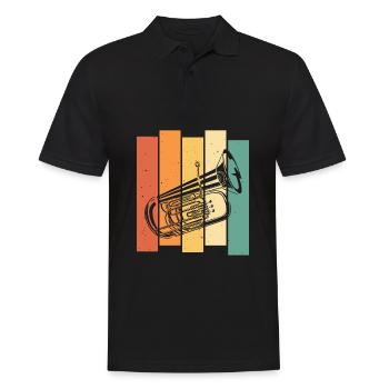 Fanfare Procession Tuba - Men's Polo Shirt - black - Front - Kai (181cm)