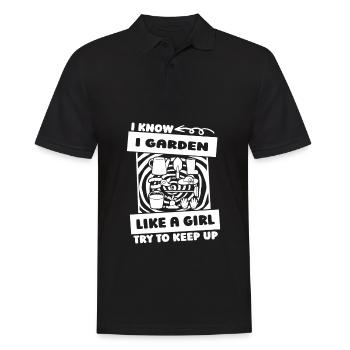 Hobby gardener garden - Men's Polo Shirt - black - Front - Kai (181cm)
