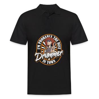 Batterie Batteur Batteur - Polo Homme - noir - Devant - Kai (181cm)