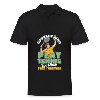 Tennis Couple - Polo Homme - noir - Devant - Kai (181cm)