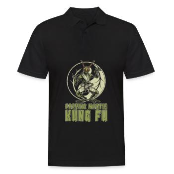 Kung Fu Praying Mantis Kung Fu - Men's Polo Shirt - black - Front - Kai (181cm)