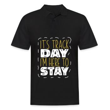 Go karting, karting, karting races - Men's Polo Shirt - black - Front - Kai (181cm)