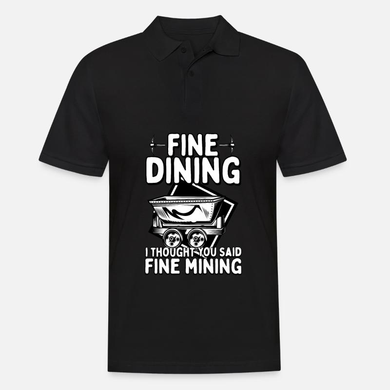 Engineer Lustig Mining Engineer - Men's Polo Shirt - black