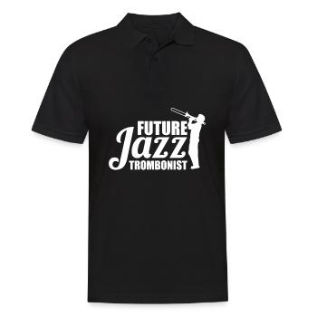 Musique Jazz Musiciens Trombone Jazz - Polo Homme - noir - Devant - Kai (181cm)