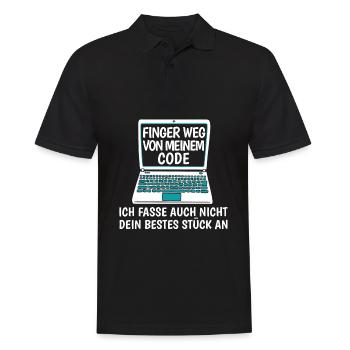 Developer Coder Programmer Funny - Men's Polo Shirt - black - Front - Kai (181cm)