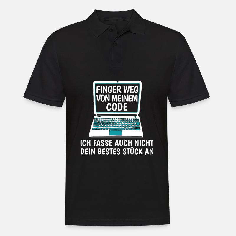 Entwickler Coder Programmierer Lustig - Männer Poloshirt - Schwarz