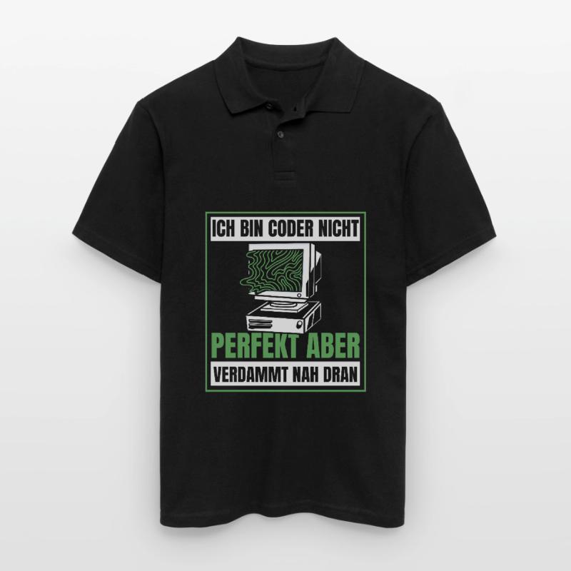 Entwickler Coder Programmierer Humor Männer Poloshirt