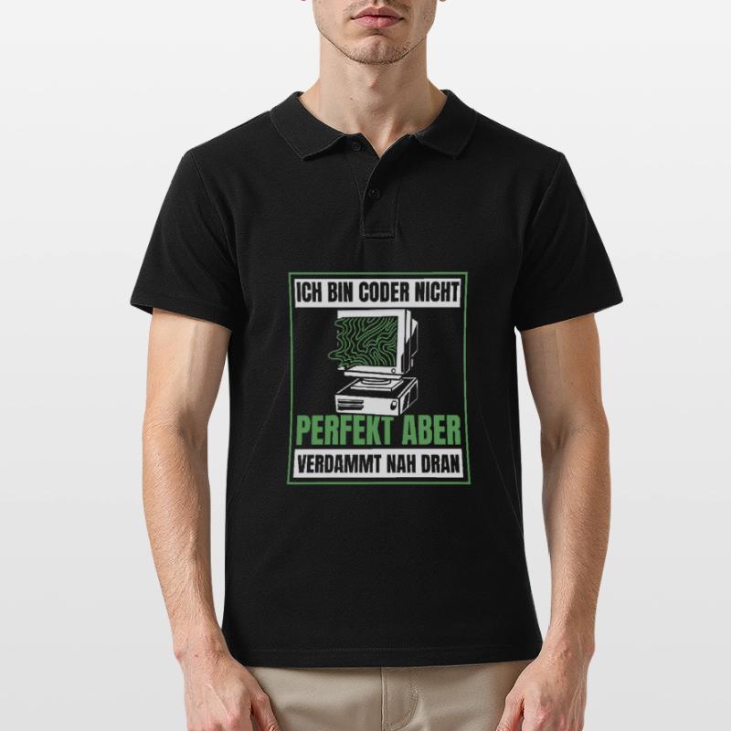 Entwickler Coder Programmierer Humor Männer Poloshirt