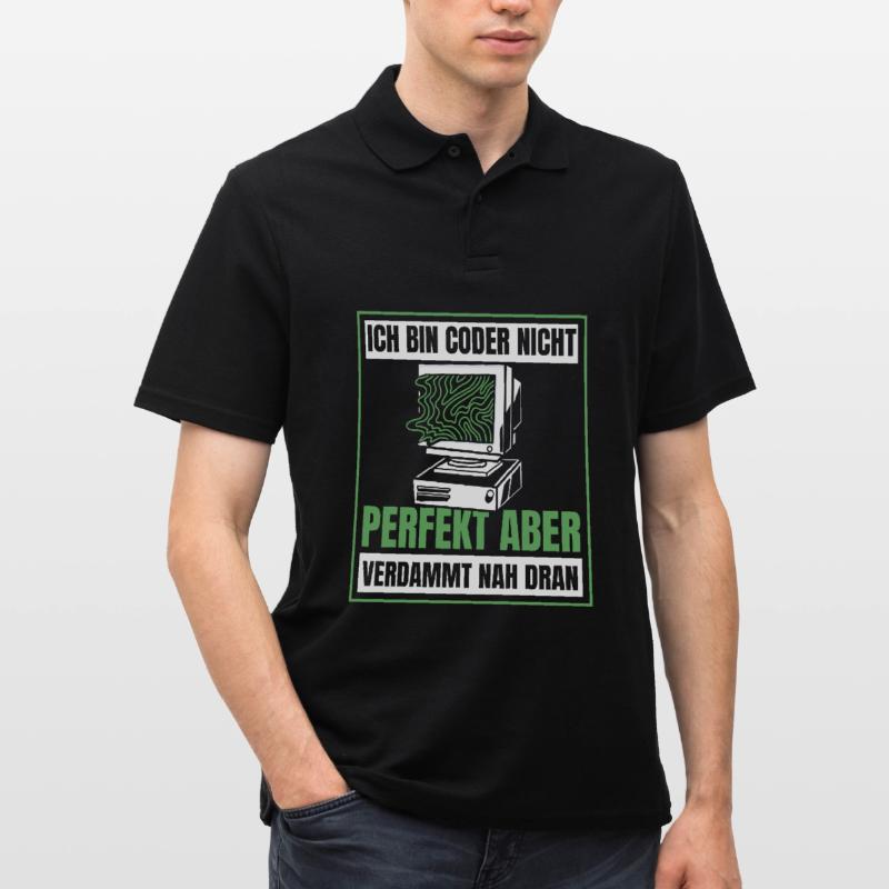 Entwickler Coder Programmierer Humor Männer Poloshirt