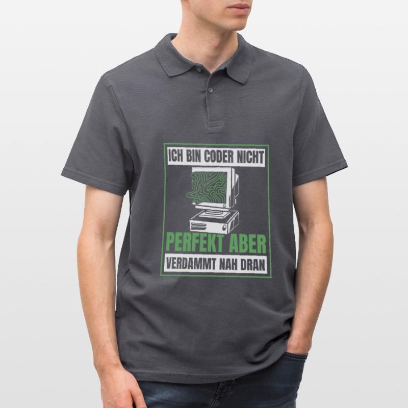 Entwickler Coder Programmierer Humor Männer Poloshirt
