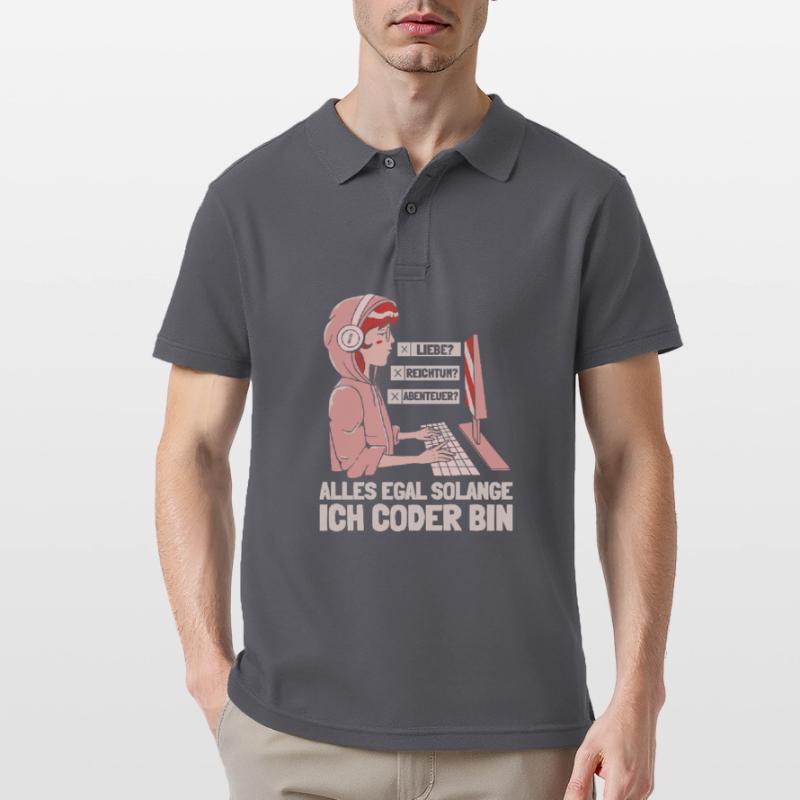 Entwickler Coder Programmierer Männer Poloshirt