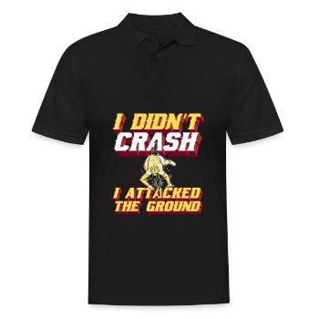 Road Bike Cycling Cyclist Humor - Men's Polo Shirt - black - Front - Kai (181cm)