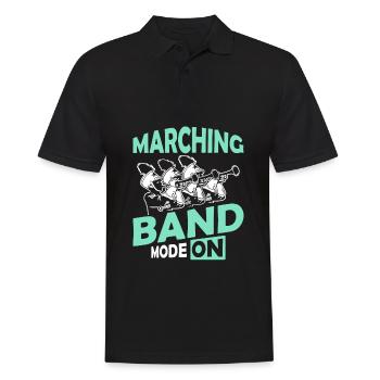Fanfahrenzug Spielmannszug Modus An - Männer Poloshirt - Schwarz - Vorne - Kai (181cm)