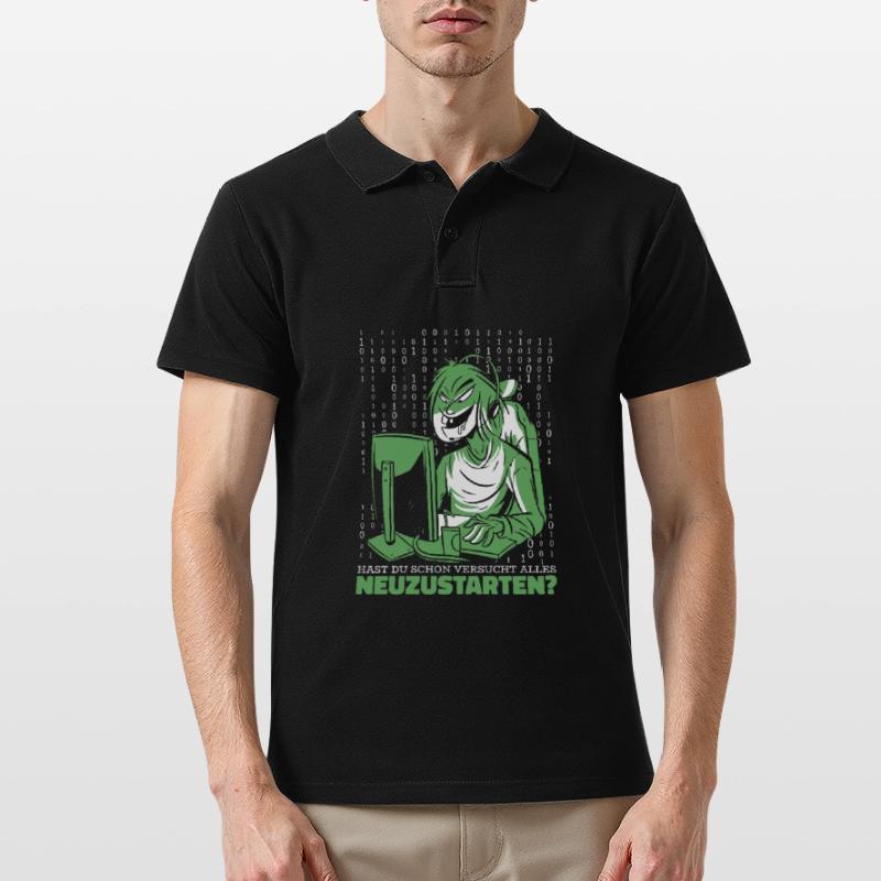 Entwickler Coder Programmierer Computer Männer Poloshirt