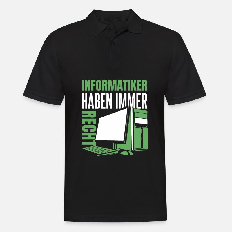 Entwickler Coder Programmierer Computer - Männer Poloshirt - Schwarz