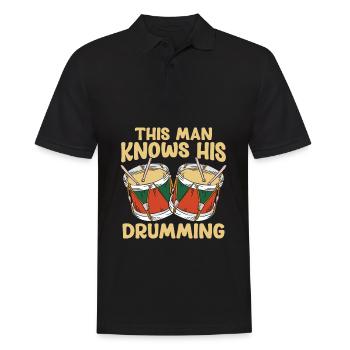 Spielmannszug Batterie Lustig - Polo Homme - noir - Devant - Kai (181cm)