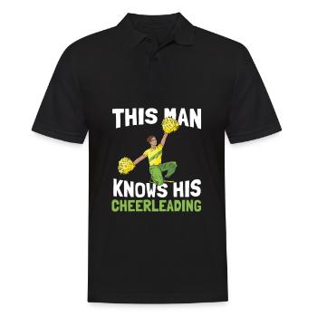 Cheerleader Cheerleading Funny - Men's Polo Shirt - black - Front - Kai (181cm)